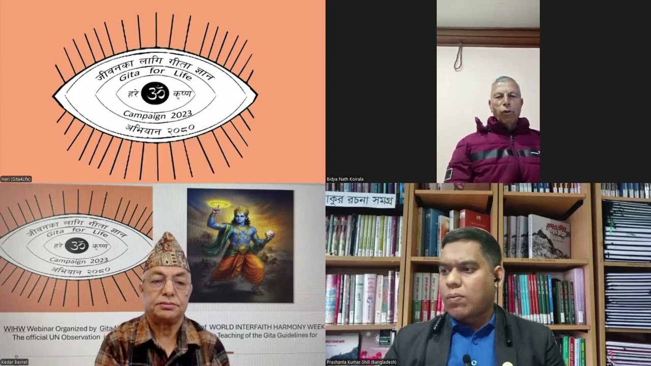 WIHW-Gita4Life Campaign Webinar 2026: Scientific Outlook of the Gita by Prof. Dr. Bidya N. Koirala