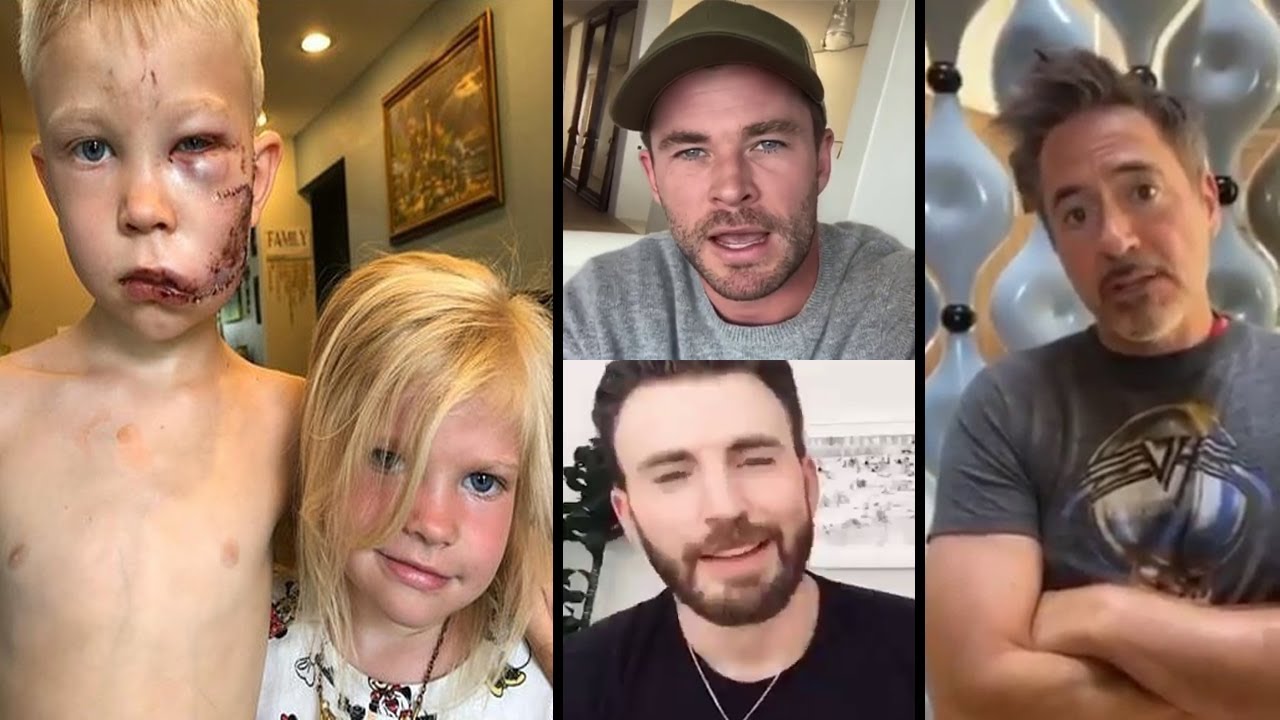 Avengers Superheroes Ironman&Thor Praises 6Yrs Boy#bridgerstrong who saved his sister from Dog Bite.