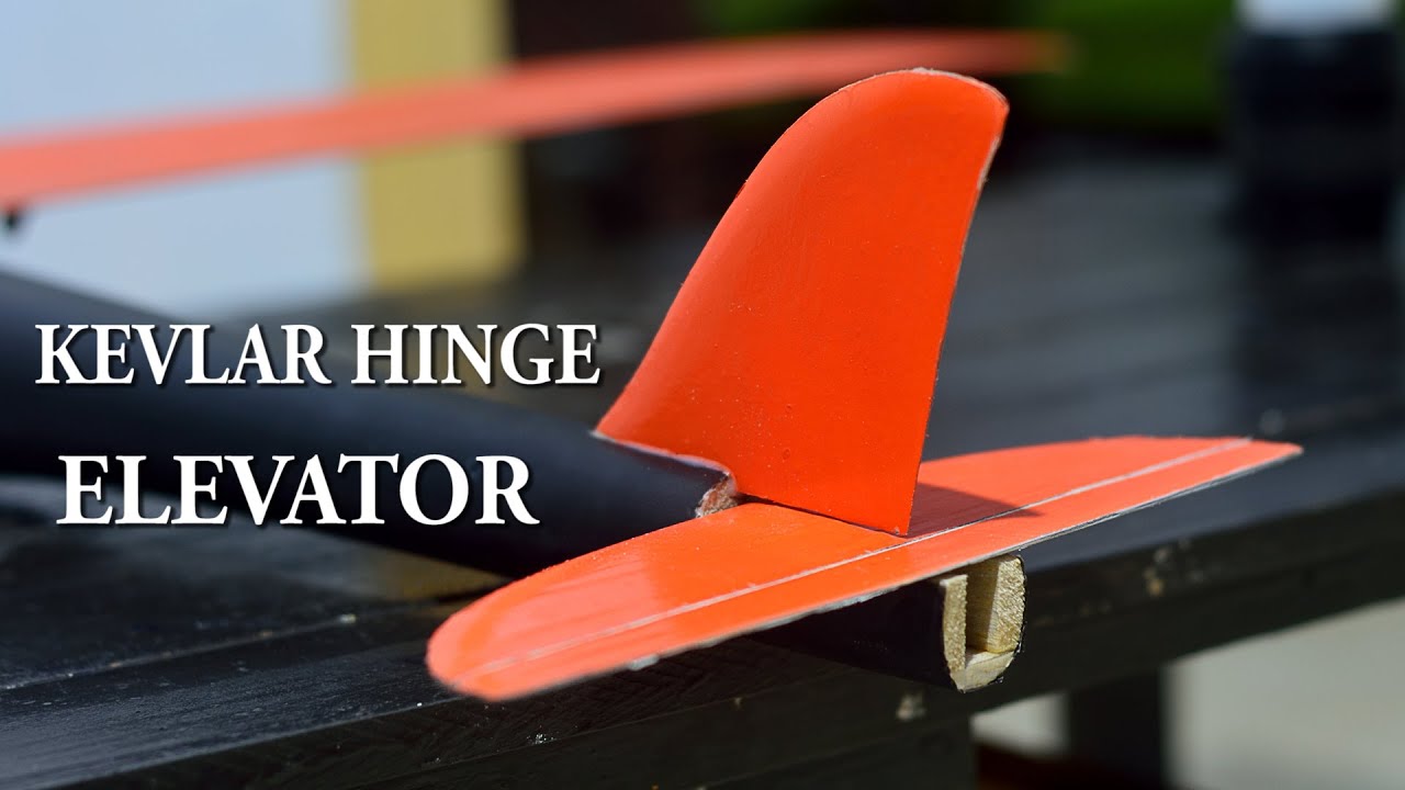 DIY Pylon Racer - Add Live Kevlar Hinge Elevator | Fuselage Laminating - Painting