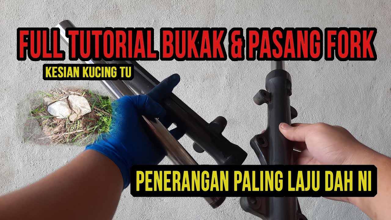 [1080p HD] Full Tutorial Cara Servis Fork Kasi Lerai Setelah 5 Tahun | Yamaha LC135