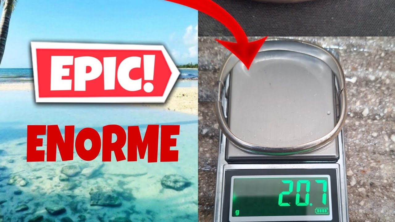 Encuentro ENORME Pieza de Oro Blanco mas de 20 Gramos