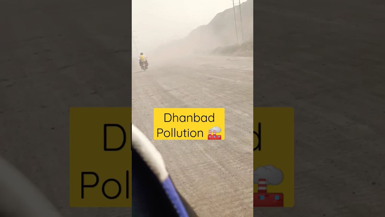 Dhanbad Pollution🏭 #shorts #youtubeshorts #shortsvideo #dhanbad #pollution