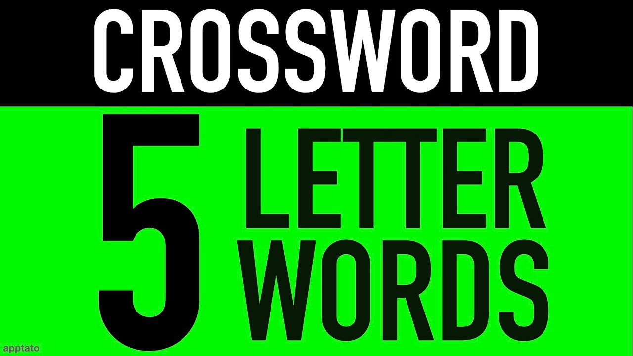 Crossword Puzzles with Answers (5 Letter Words)