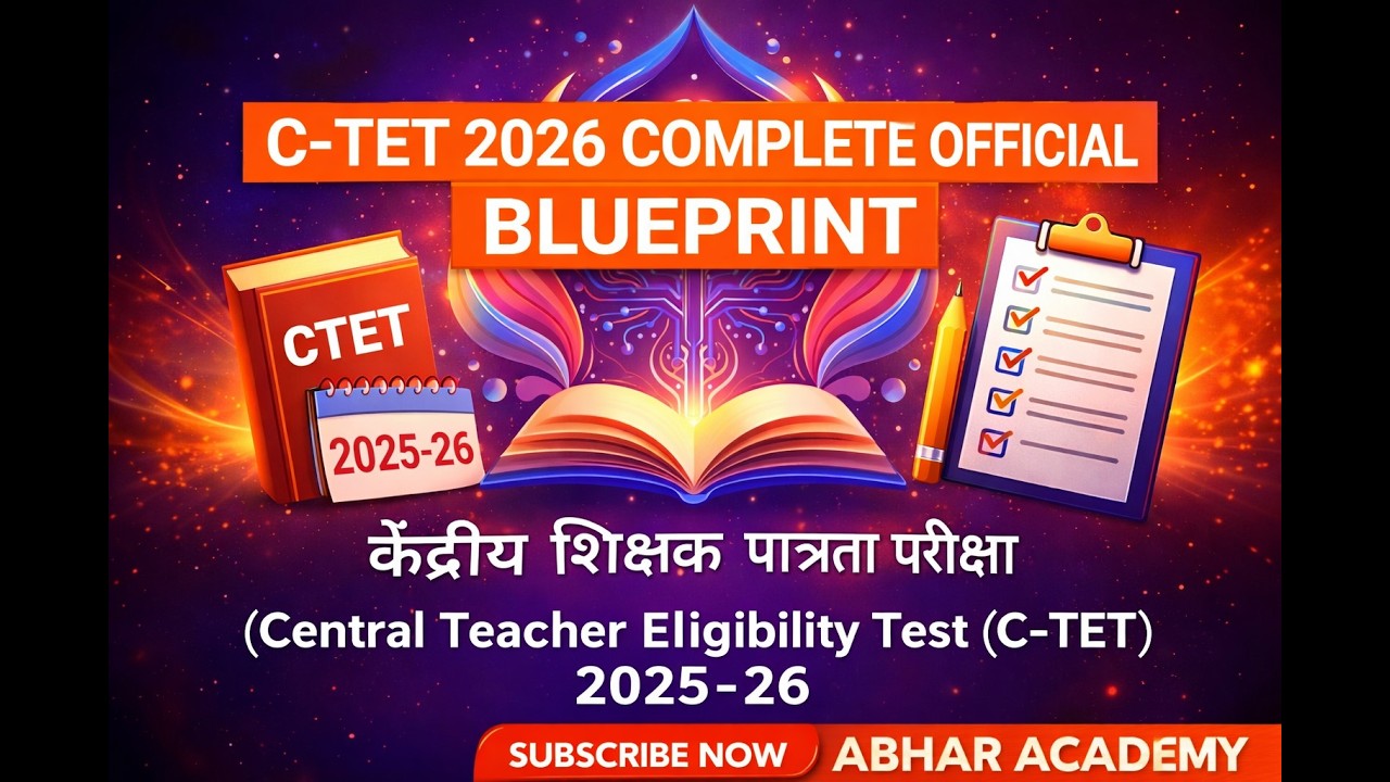 C-TET 2026 COMPLETE DETAILED OFFICIAL BLUEPRINT.