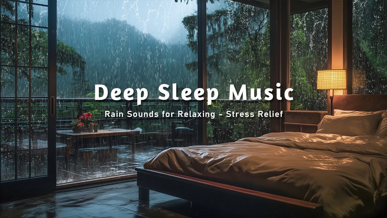 Deep Sleep Music with Rain Sounds and Piano – Insomnia and Overthinking Relief for a Calm Night