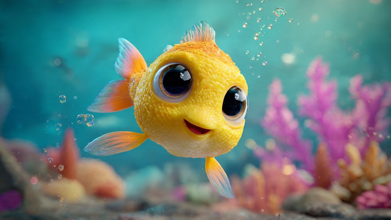 The Little Fish Adventure 🐟 | Cartoon Story for Kids | Moral Tales for Kids