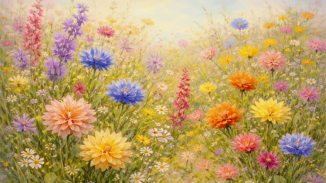 Vintage Flowers 4K Wallpaper | TV Wallpaper Art | Elegant Screensaver