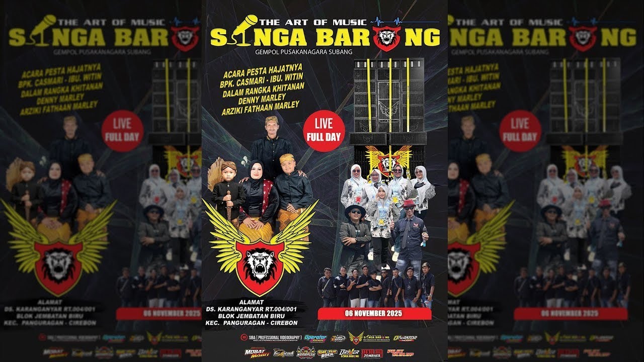 SHOW SINGA DEPOK SINGA BARONG DESA KROYA KEC PANGURAGAN 6 November 2025