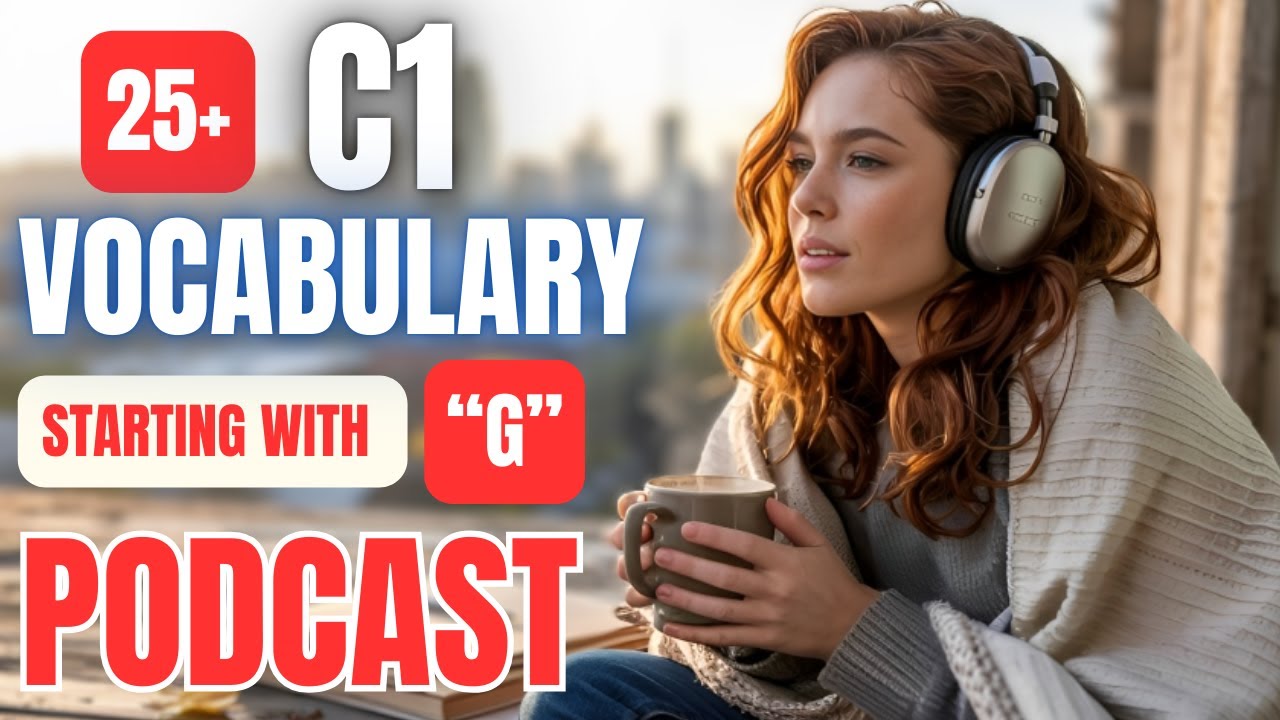 25+ C1 Vocabulary With G || Improve English Listening with Podcast