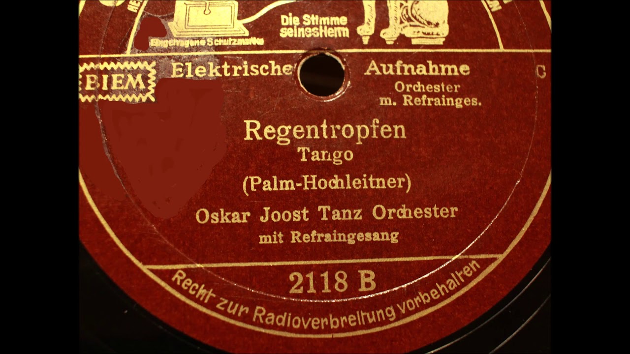Oskar Joost Tanzorchester   Regentropfen