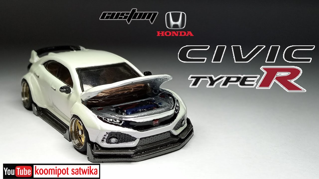 Honda Civic Type R Custom Diecast Hotwheels