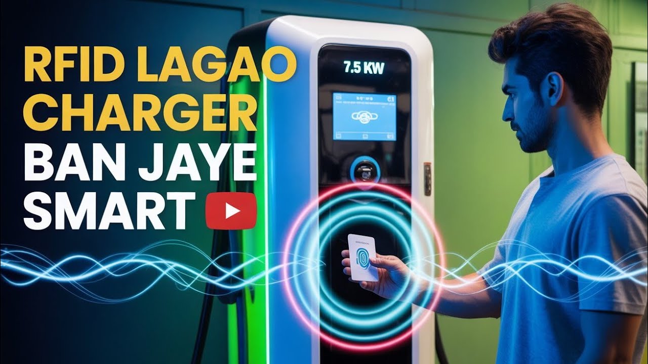 RFID Card Kaise Set Kare EV Charger Me | Spin Smart 7.5kW Charger Setup