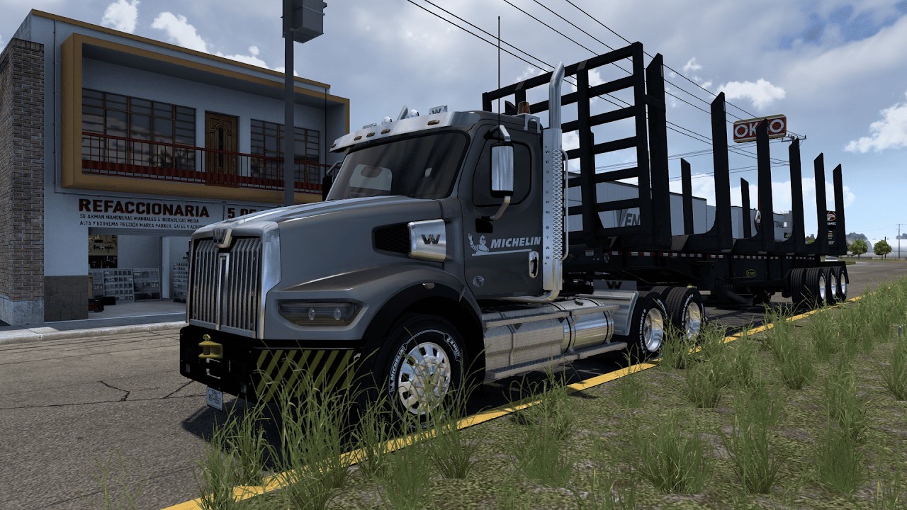 ⚠️ ¡MÁXIMO PESO! wester star 90 TONELADAS de tubos  🧊 GRÁFICOS 4K🚛#atsgaming #heavyhaul #cargapesada