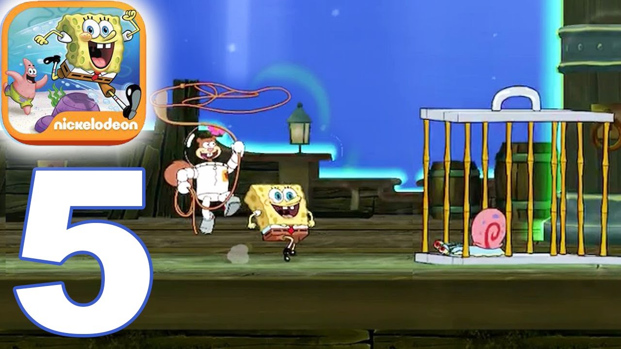 SpongeBob Patty Pursuit - Part 5 - Dutchman's Ship - Gameplay Walkthrough Video (iOS)
