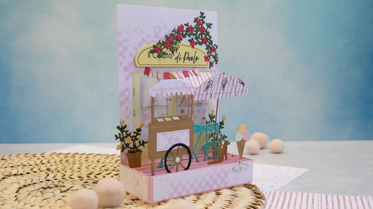Tutorial Card outside the box / Anleitung 3D Klappkarte