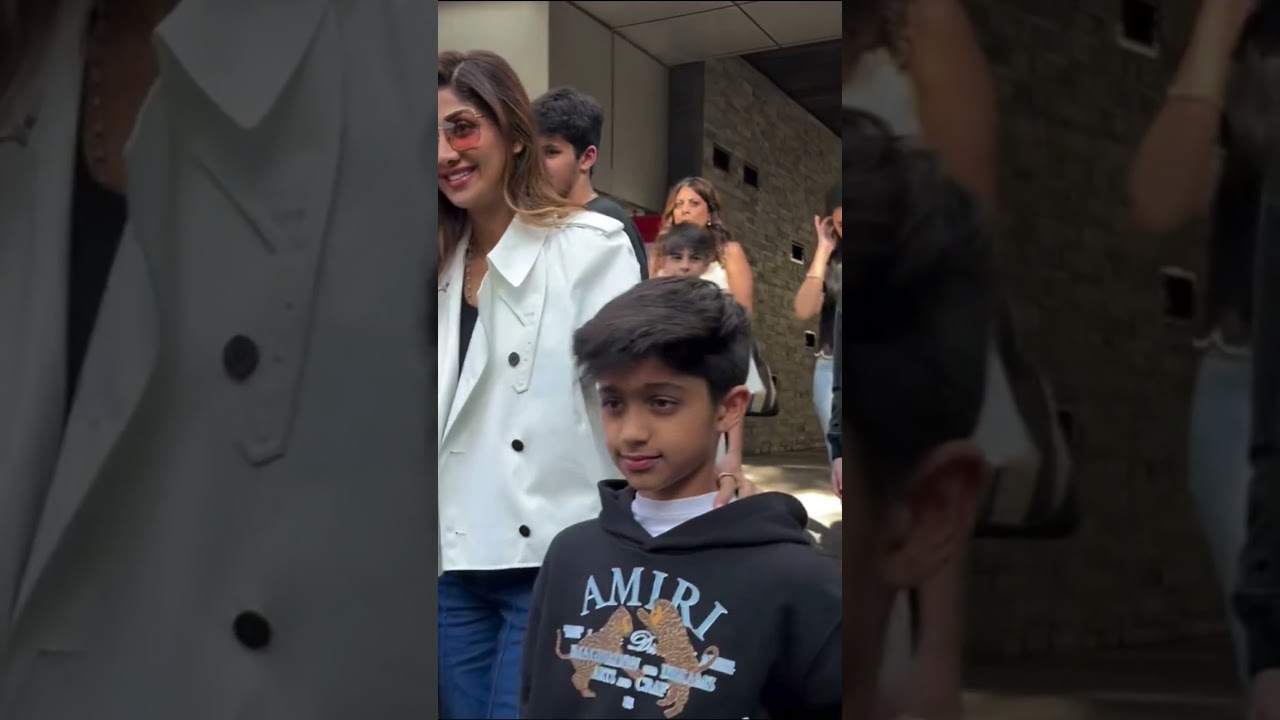 Shilpa Shetty's son Viaan has big hair #shortsvideo