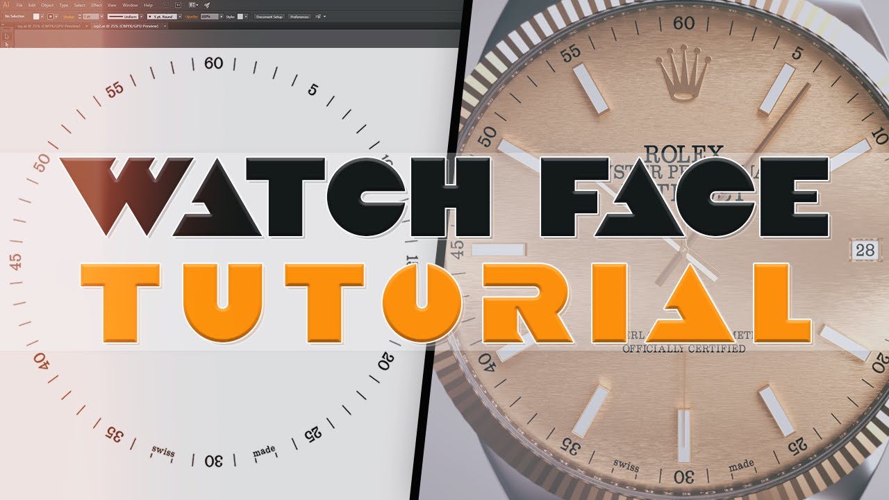Watch Face in Illustrator Tutorial