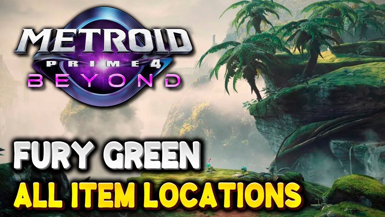 Metroid Prime 4 FURY GREEN All Item Locations - 100% Guide (All Energy Tanks, Missile Expansions...)