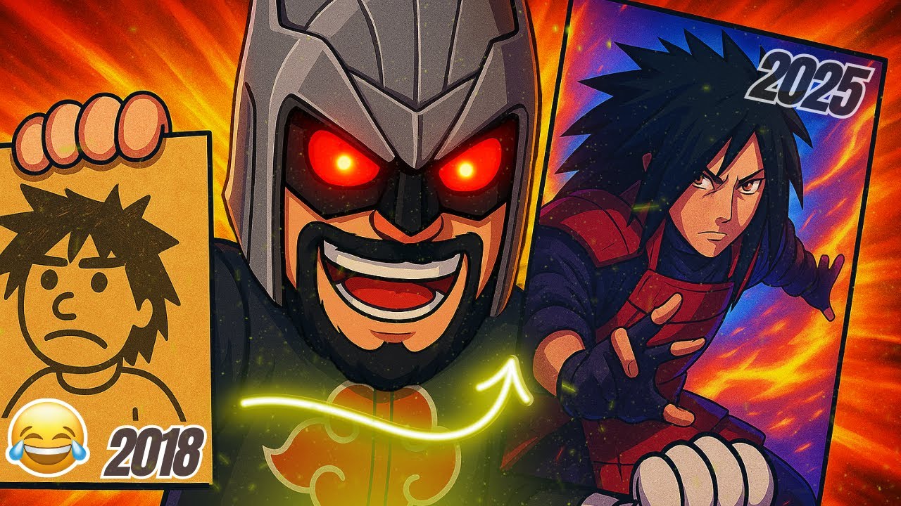 REFAZENDO DESENHOS DA MINHA INFÂNCIA #34 | MADARA UCHIHA