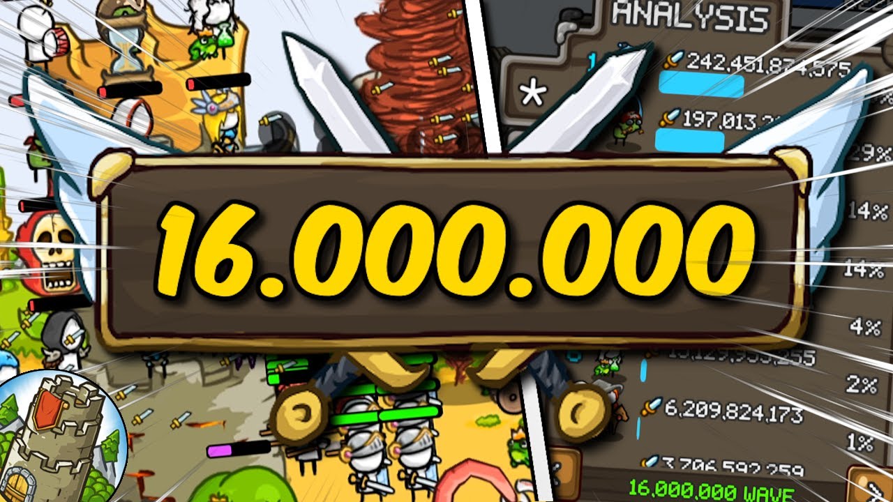 ПОСТРОЙКА И ВСЕ ПРЕДМЕТЫ ПОСЛЕ 16 000 000 ВОЛН | Grow Castle Gold Build