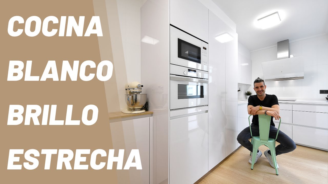Cocinas Blancas Modernas y Estrechas CJR