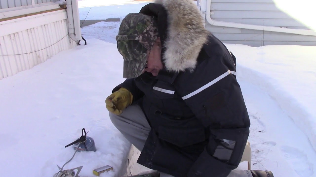 MSR Wind Pro II at Minus 27 C wind chill -38 C.