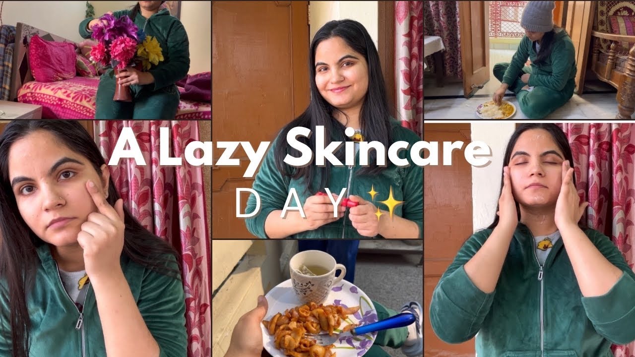 A Lazy Skincare Day 🌿 | Slow Living, Self Care & Calm Routine in my Life 🕊️✨