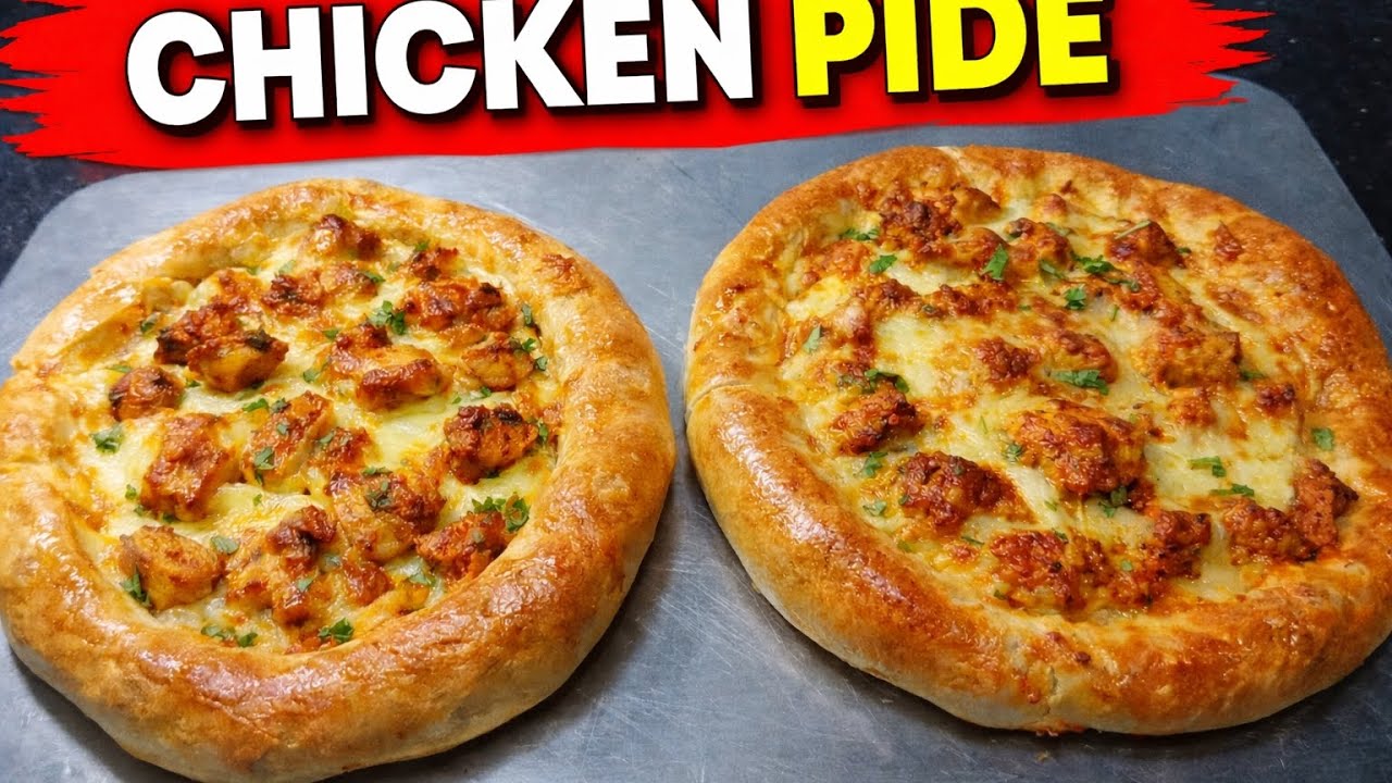Chicken pide recipe|better than pizza|turkish chicken pide recipe 
