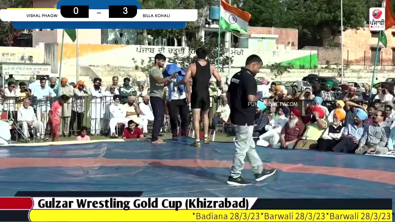 VISHAL PHAGWARA VS BILLA KOHALI (75KG) GULZAR WRESTLING GOLD CUP KHIZRABAD SEMI FINAL2023