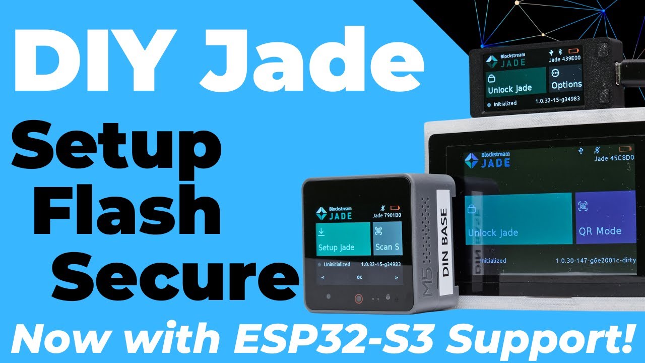 DIY Bitcoin Hardware Wallet with Blockstream Jade Firmware (Low Cost, Open Source ESP32-S3 Project)