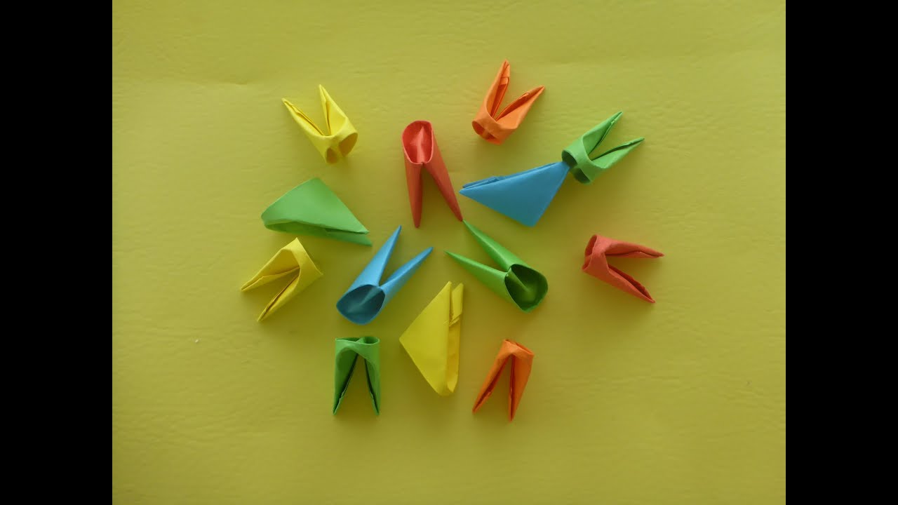 DIY Origami Module deutsche Anleitung, Folding The Pieces - 3D Origami Basics