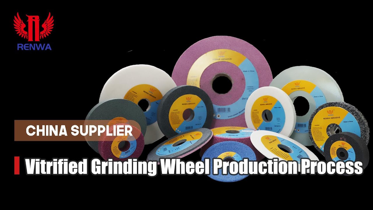 How are vitrified grinding wheels produced?
