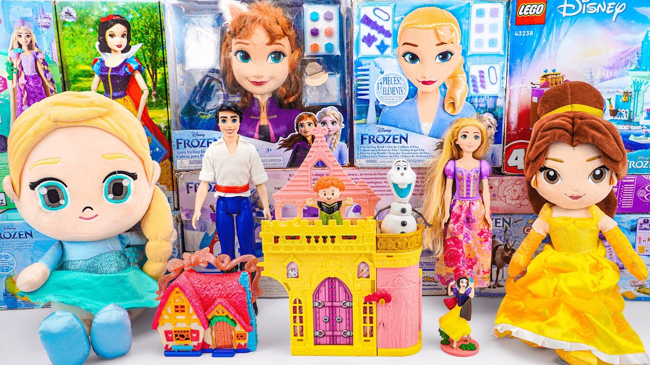 Ultimate Disney Princess Toys Unboxing Series | Belle's Castle Toy| Snow White Cottage Micro Playset