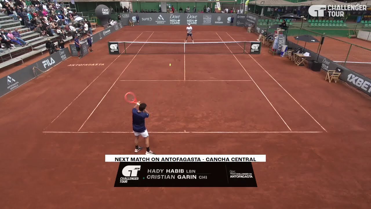 Hady Habib (LBN) Vs Cristian Garin (CHI) // 6-7 6-1 3-6 // Challenger Dove Men+Care Antofagasta //