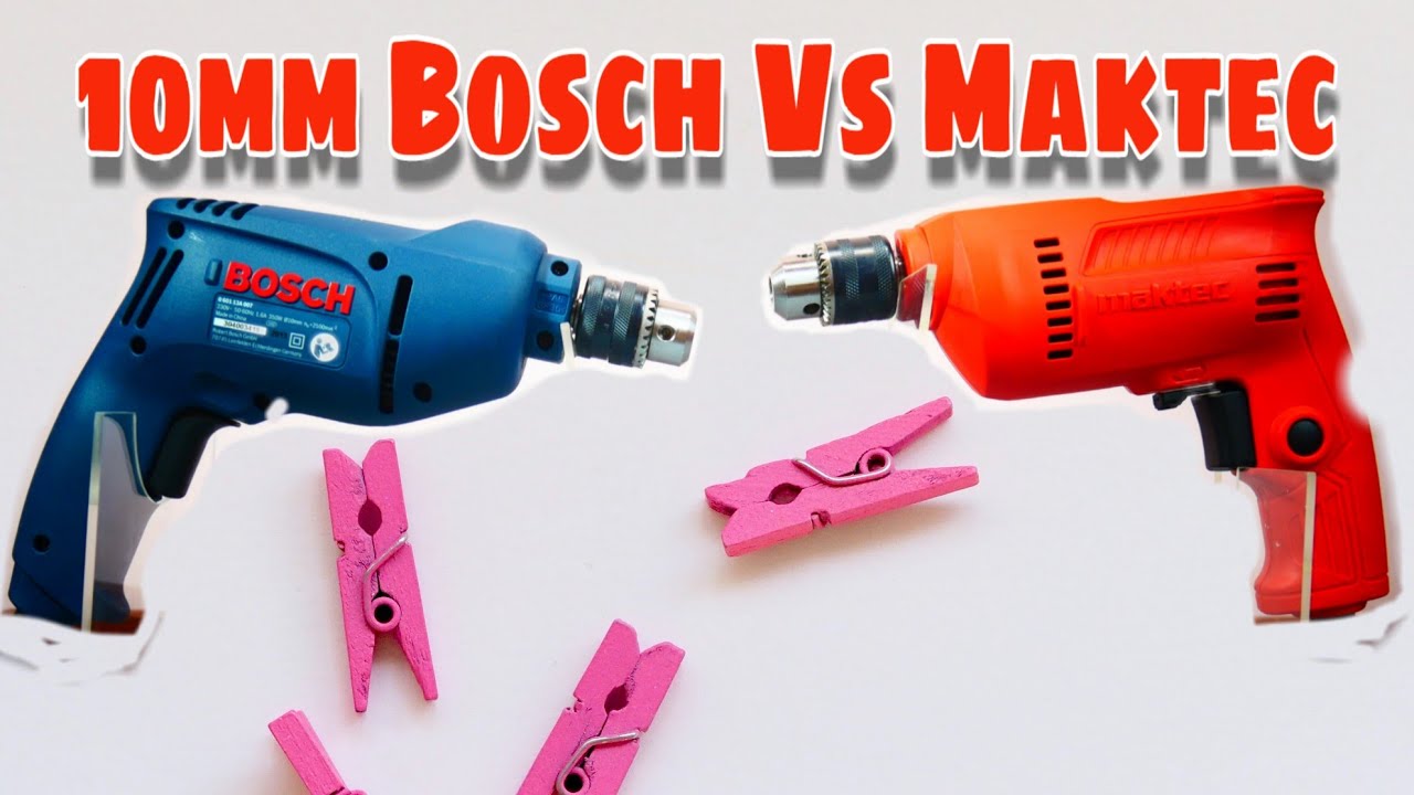 Bor (Drill) 10mm Bosch GBM350 VS Maktec MT60