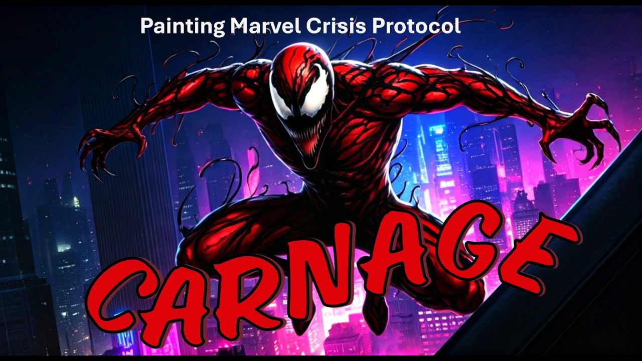 Painting Carnage From Marvel Crisis Protocol