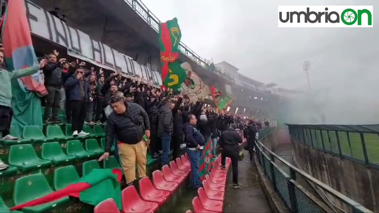 Ternana-Perugia: la 'spinta' dei tifosi rossoverdi alla vigilia del derby