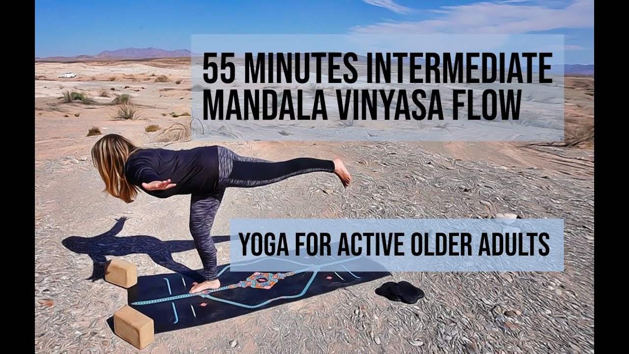 Intermediate Mandala Vinyasa Yoga  Class - Ladder Flow Yoga - Yoga Over 50 - Yoga For Menopause