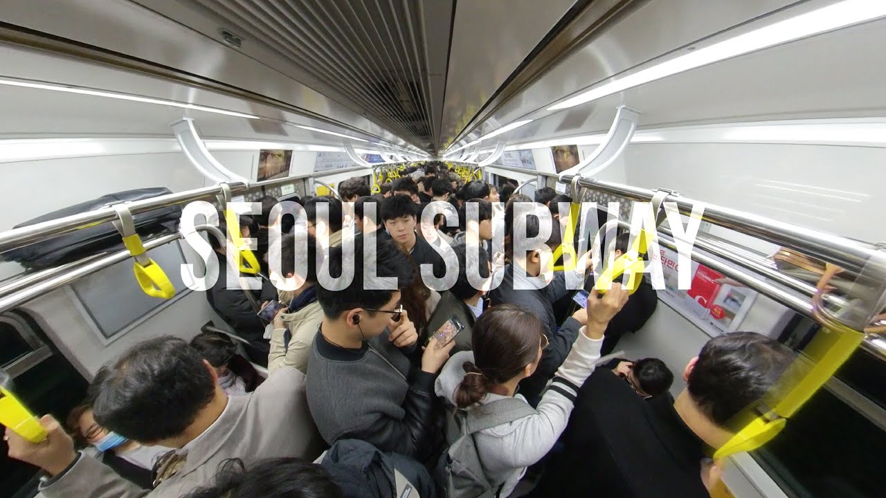 Inside Seoul's Subway During Rush Hour [Insta360 One X Hyperlapse]