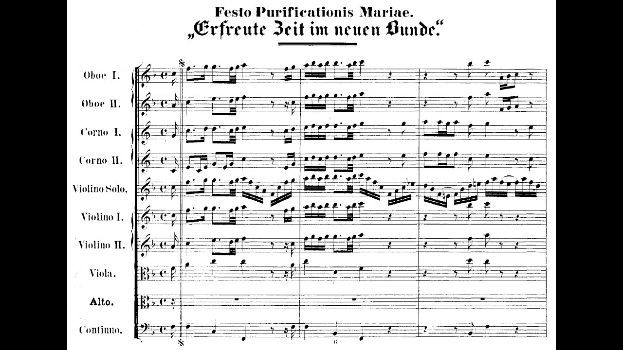 Johann Sebastian Bach - Cantata: Erfreute Zeit im neuen Bunde, BWV 83. {w- score.}