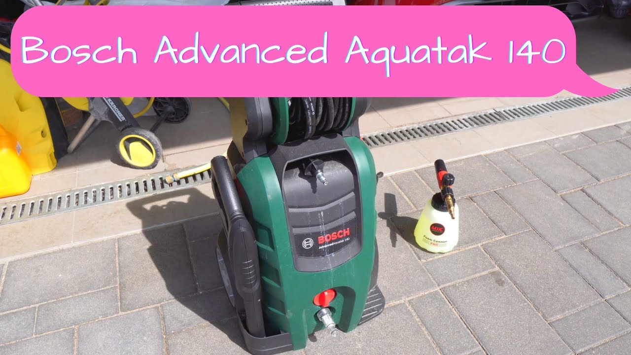 Bosch Advanced Aquatak 140 test, with MJJC Foam Cannon Pro 2.0 and Dunking Biscuit Velvet shampoo