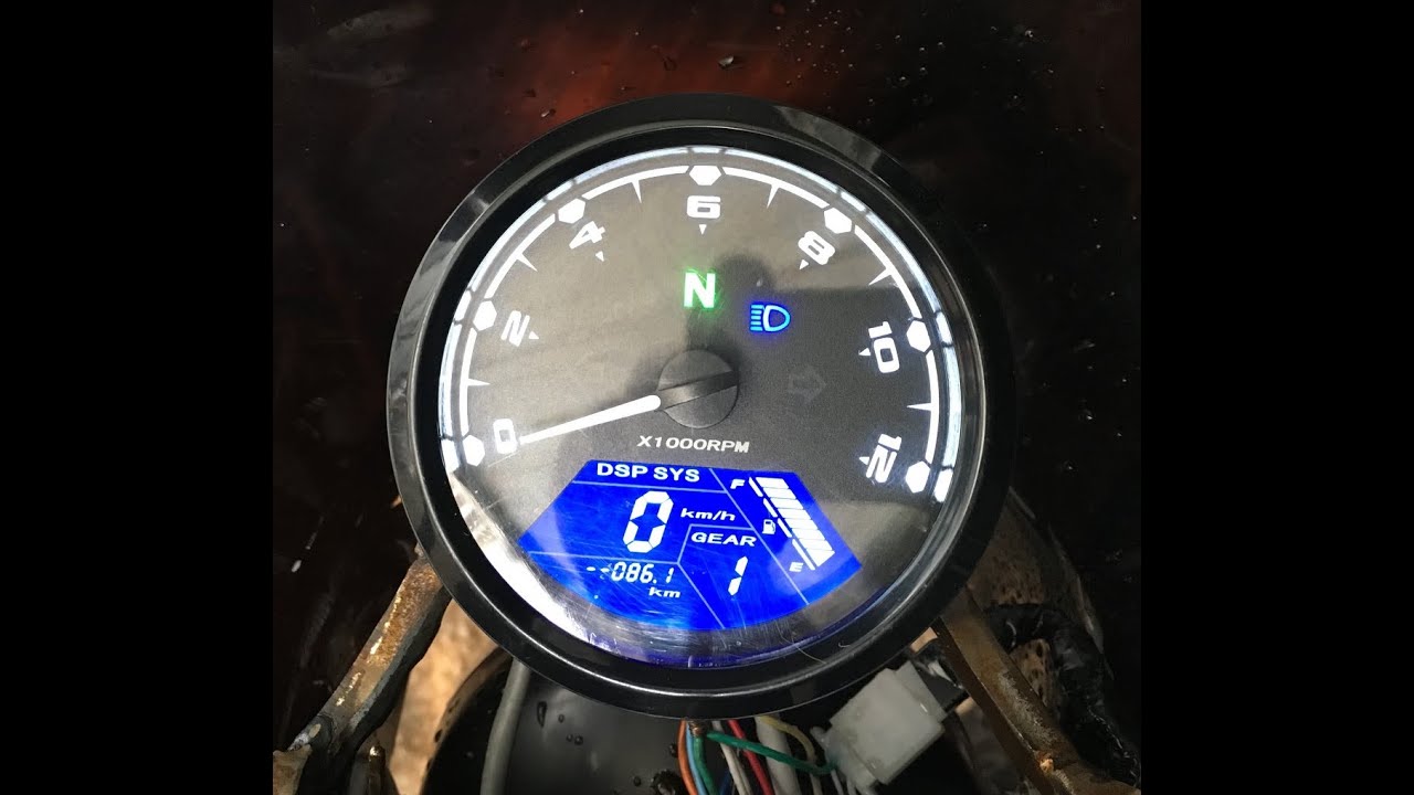 Тахометр 12000 RPM ЖК-Цифровой Спидометр Универсальный Aliexpress