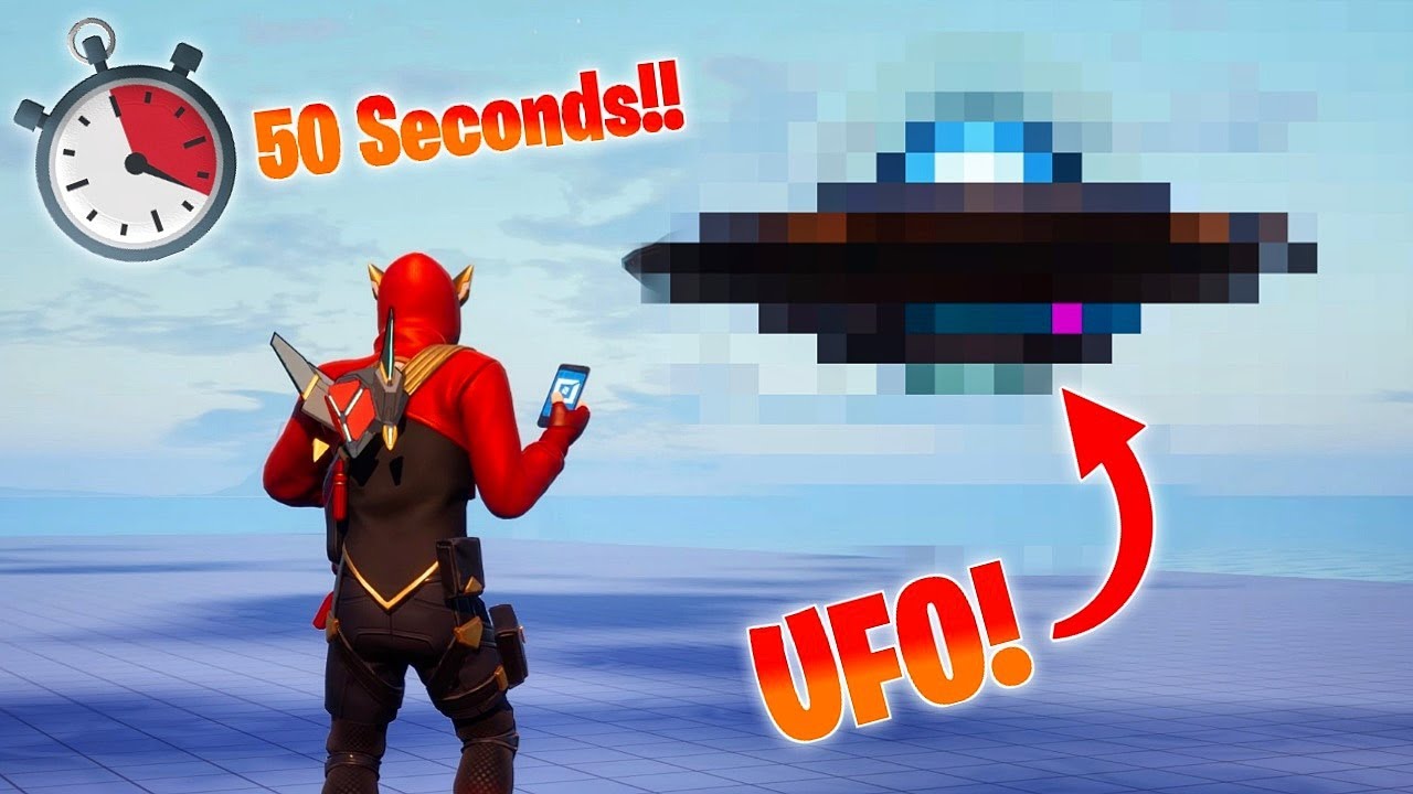 I Built a UFO Under 50 Seconds In Fortnite Creative!