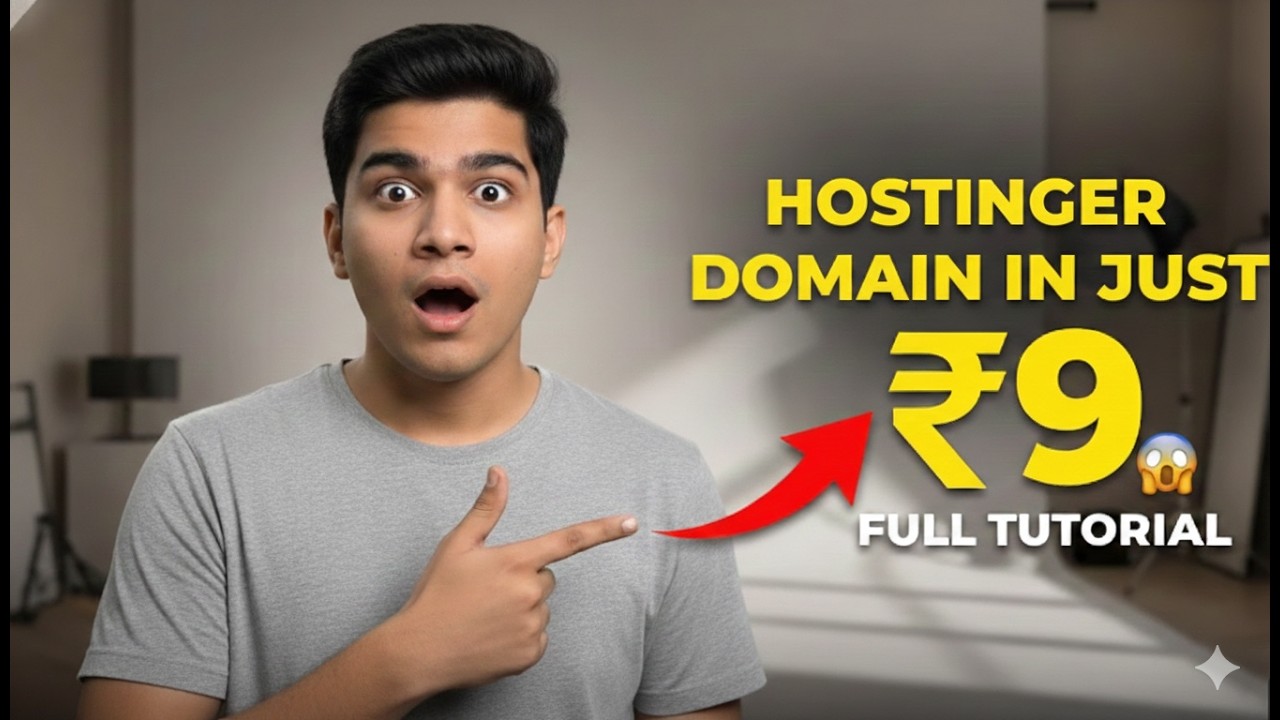 FAST ! Cheaper than Chai? ☕ Hostinger Domain in Just 9 !  Buy Any Domain for ₹9 Only! | LOOT OFFER 🚨