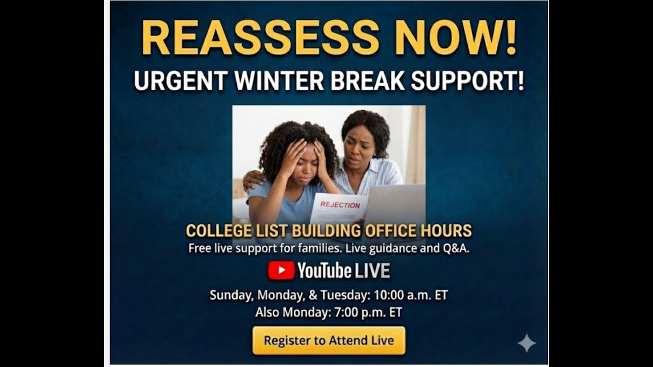 College List Builder Winter Break Office Hours