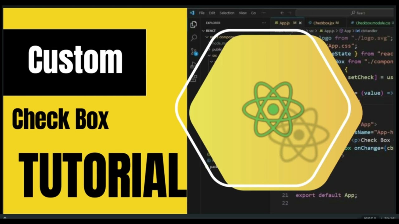 Customize Checkbox with React JS - [Source Code]