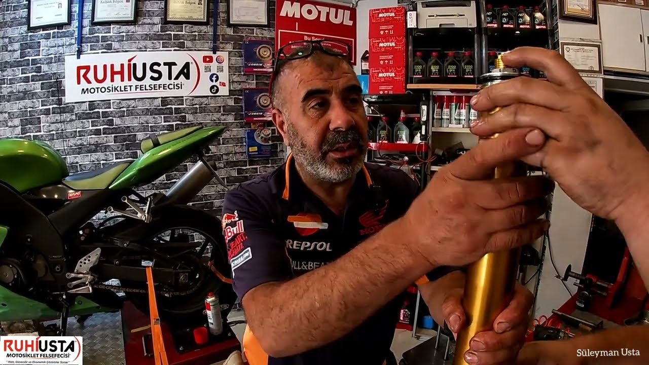 ALMANYA'DAN GELEN TAKİPCİMİN/KAWASAKİ Z10R/ÖN AMORTİSÖR YAĞI VE KEÇELERİ DEĞİŞİMİ/,PÜF NOKTALAR