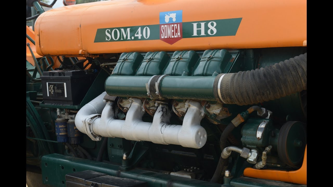 Tracteur SOMECA SOM40 H8 - Moteur 8 Cylindres en V de 12,7 litres et 300 cv -  SOM40 H - Cosges 2019
