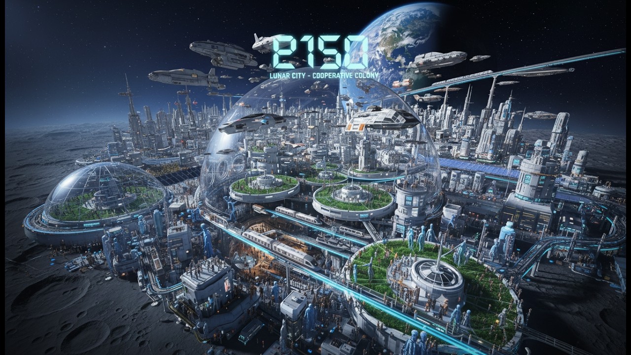2150 AD The First City on the Moon You Won’t Believe Who Lives There