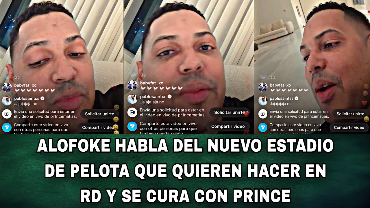 ALOFOKE HABLA DEL NUEVO ESTADIO DE PELOTA QUE QUIEREN HACER EN RD Y SE CURA CON PRINCE